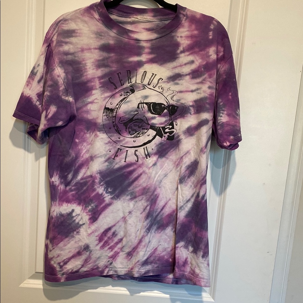 Purple Tie-Dye Graphic T-Shirt